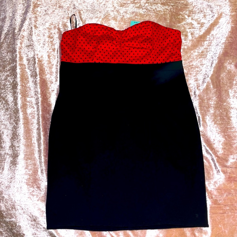Torrid Red and Black Polka Dot Rockabilly Dress. Size 18. NWT